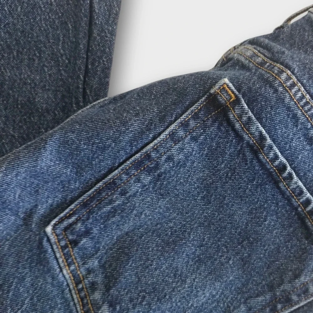 Old Navy Wide Leg Jeans Womens Sz 12 Extra High Rise Sky Hi Denim Blue Classic - Picture 3 of 9